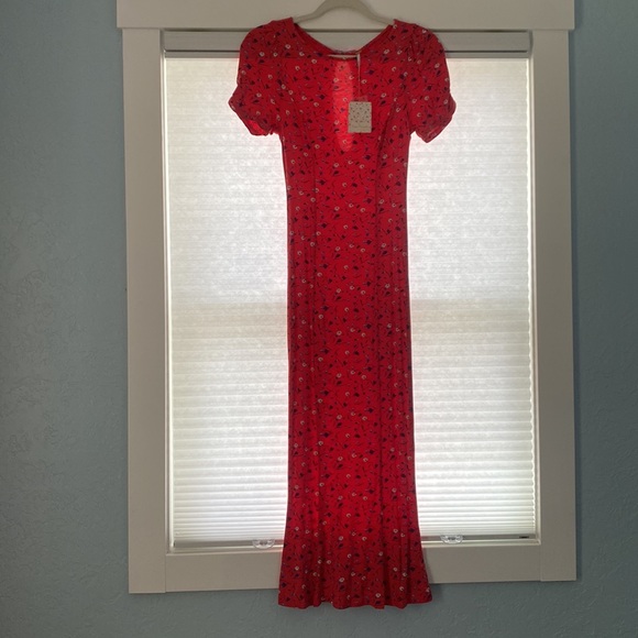 🌹Free People🌹Floral Maxi Dress - Picture 4 of 10